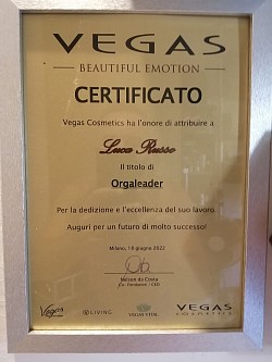 Qualifica Orgaleader Vegas cosmetics
